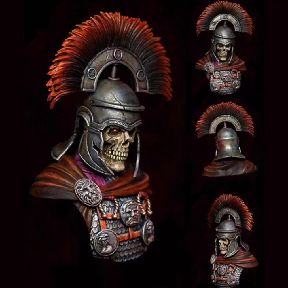 1/10 Ancient Dark Fantasy Skeleton Legionnaire, Resin Model Bust Kit, Unassembled and Unpainted