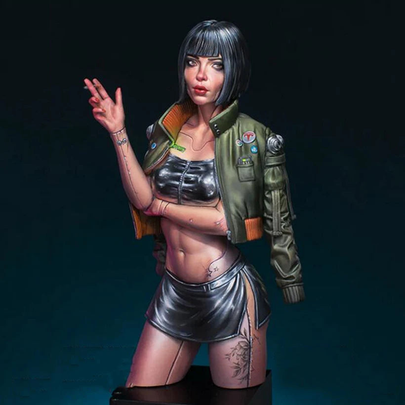 1/10 Modern Female Tactical Operator, Resin Model Figure Kit, Unassembled and Unpainted