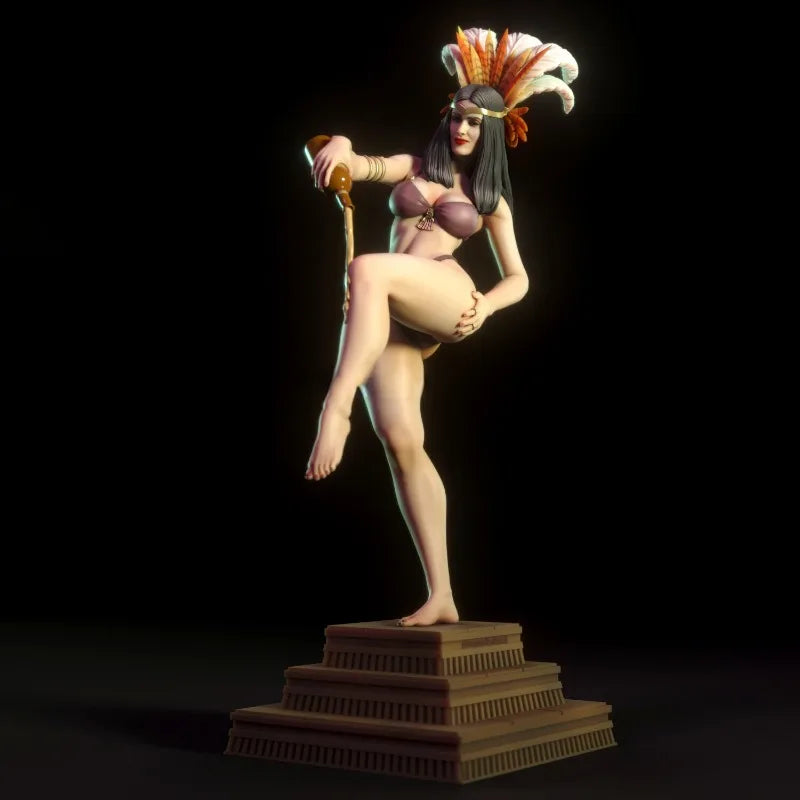 1/24 Egyptian Priestess, Resin Model Figure Kit, Fantasy Theme, Unassembled and Unpainted