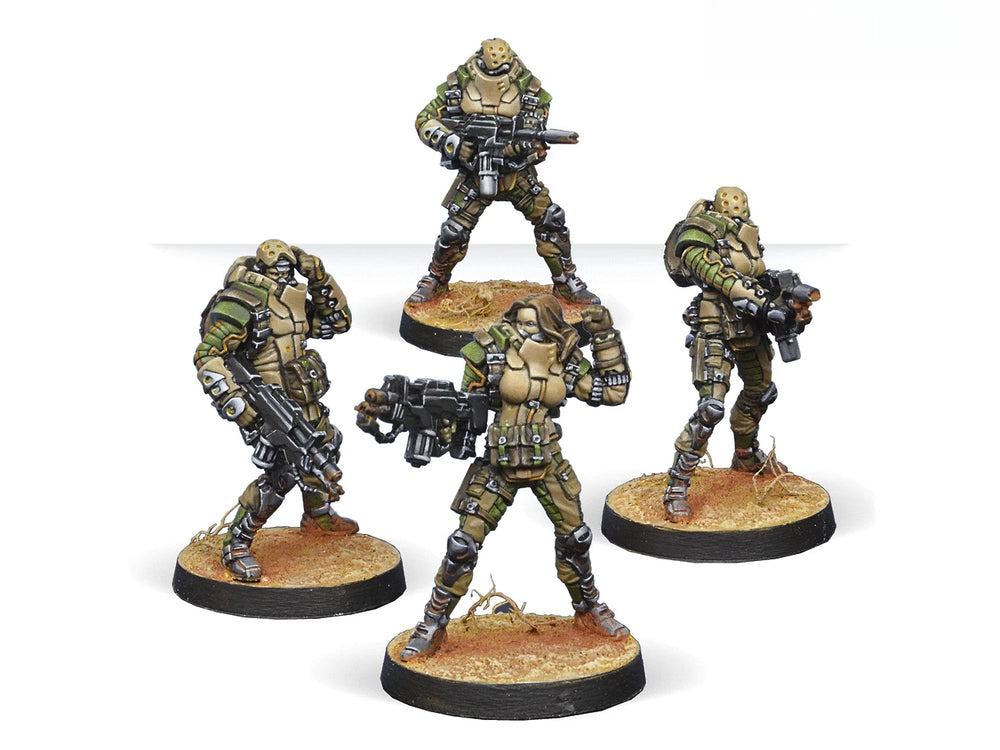40mm Modern Tactical Operators, 3 Figures, Resin Model Figure Kit, Unassembled and Unpainted