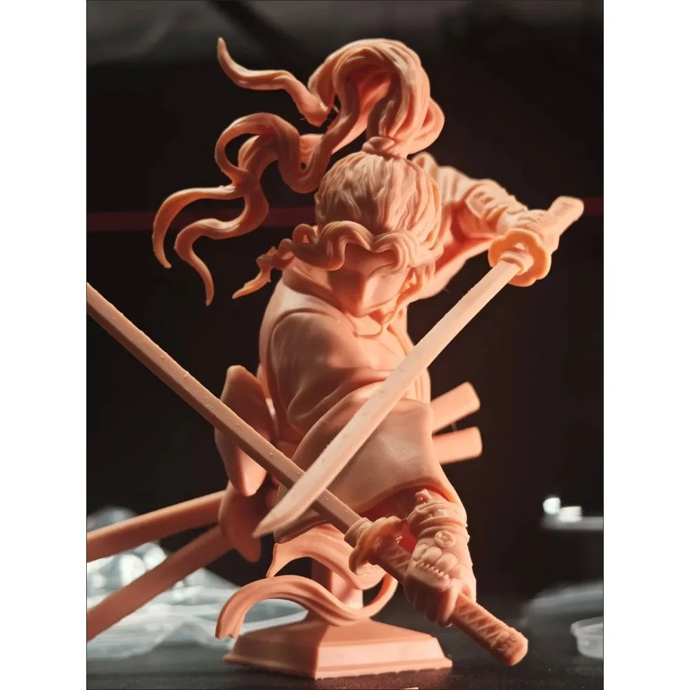 Samurai Princess Warrior, Resin Model Bust Kit, Fantasy Theme, Unassembled and Unpainted