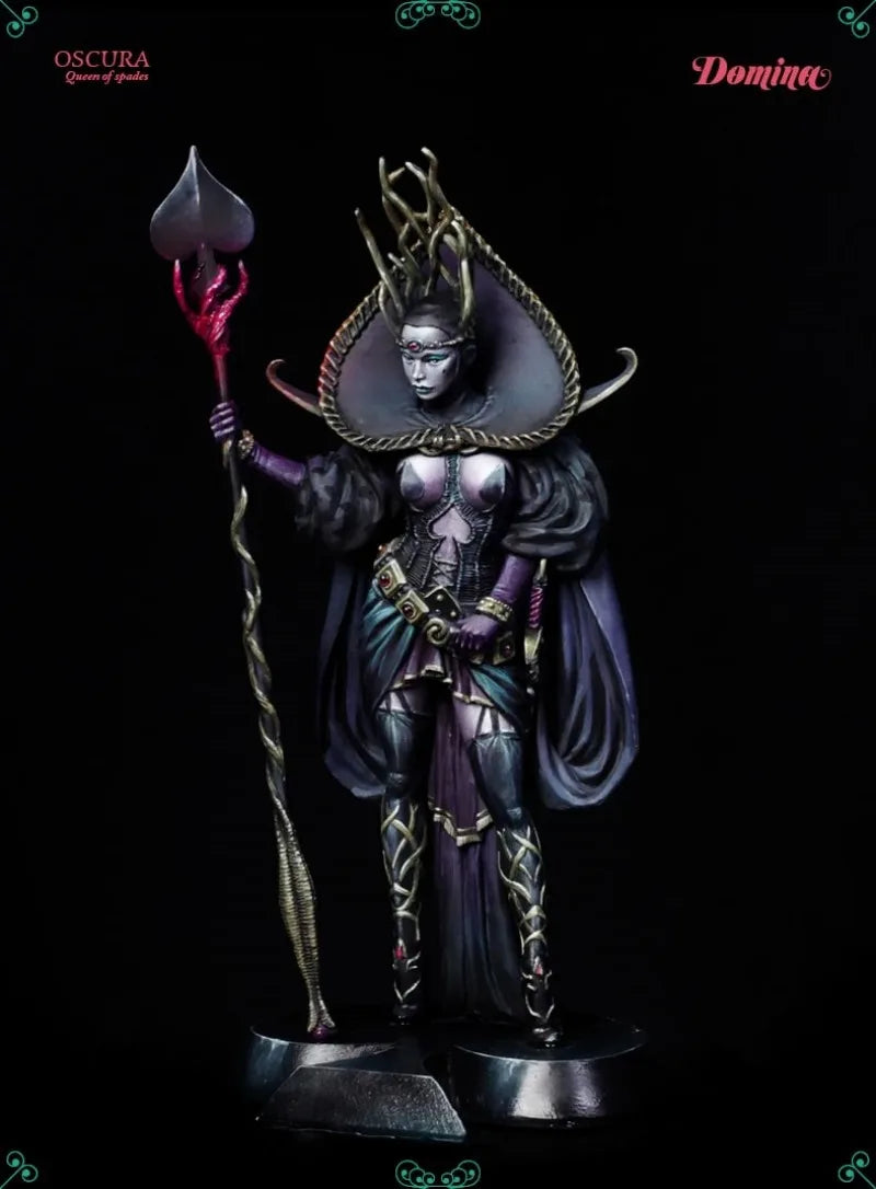 1/24 Oscura Queen of Spades, Resin Model Figure Kit, Fantasy Theme, Unassembled and Unpainted