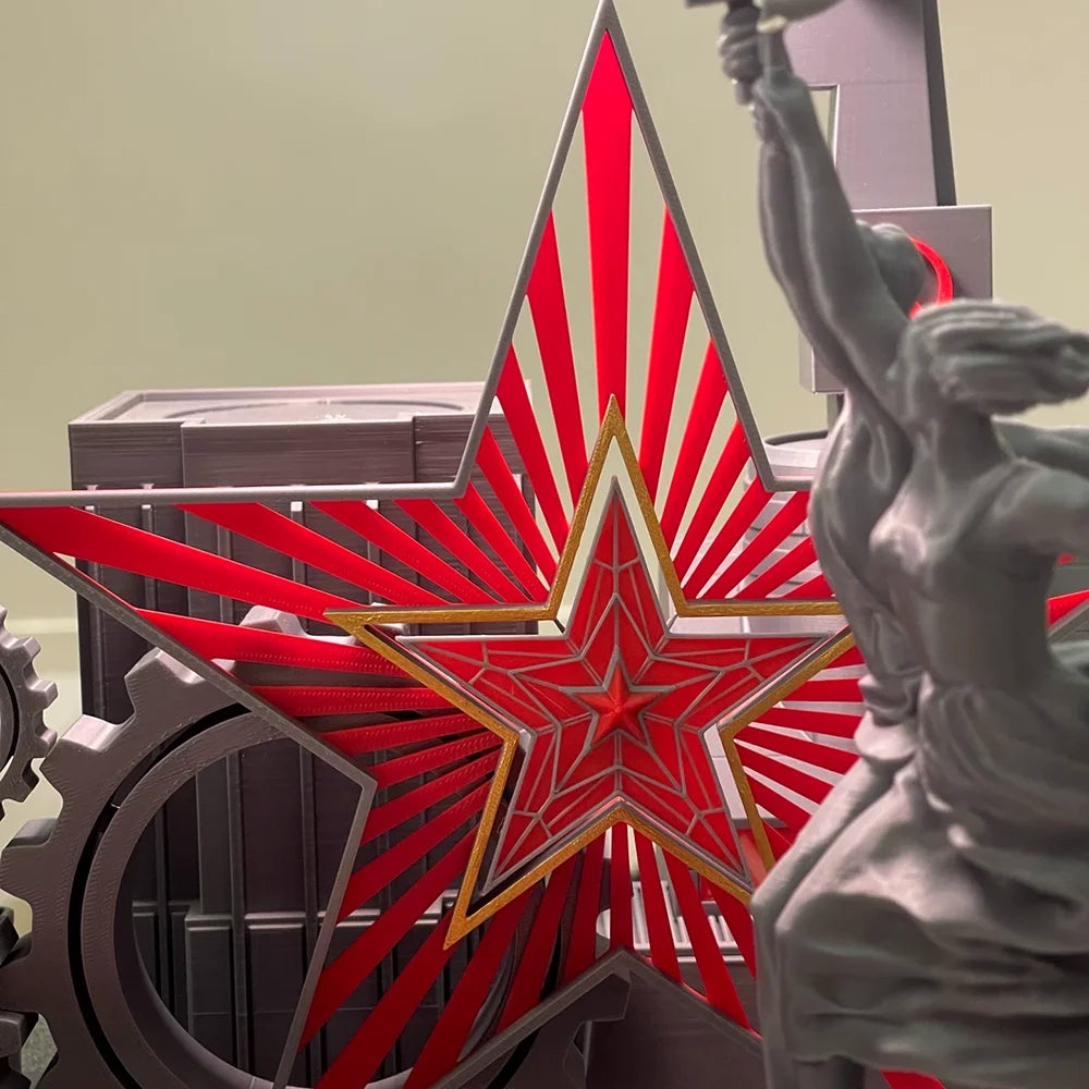 235mm Cold War Soviet Red Star, Resin Model Accessory Kit, Unpainted