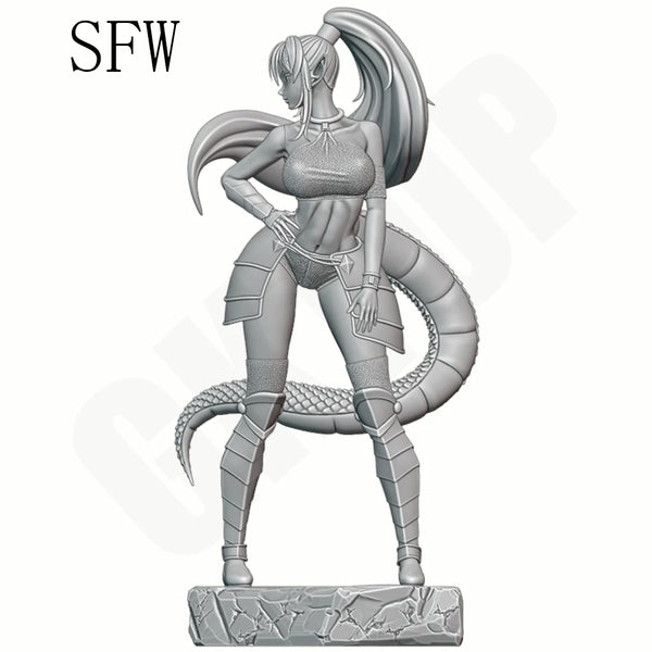 1/24 Armored Demon Females, 2 Figures, Resin Model Figure Kit, Fantasy Theme, Unassembled and Unpainted