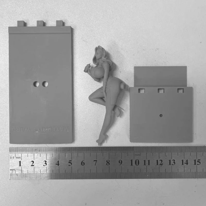 1/24 Pin-up Nurse, Resin Model Figure Kit, Unassembled and Unpainted