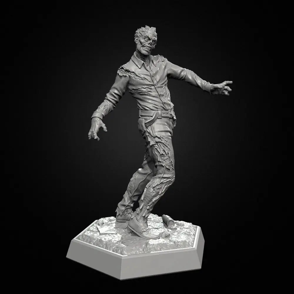 38mm Zombie Undead, 9 Figures, Resin Model Figure Kit, Fantasy Theme, Unassembled and Unpainted