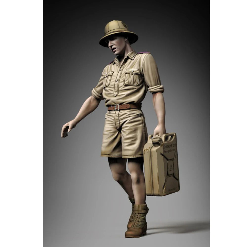 1/35 WWII British Soldier with Jerrycan, Resin Model Figure Kit, Unassembled and Unpainted