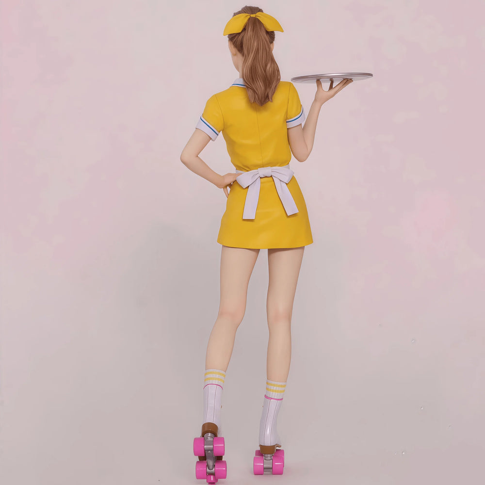 1/12 Roller Skating Girl, Resin Model Figure Kit, Unassembled and Unpainted