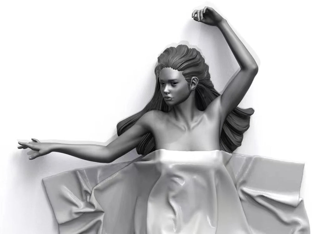 1/24 Sleeping Beauty, 2 Figures, Resin Model Figure Kit, Fantasy Theme, Unassembled and Unpainted