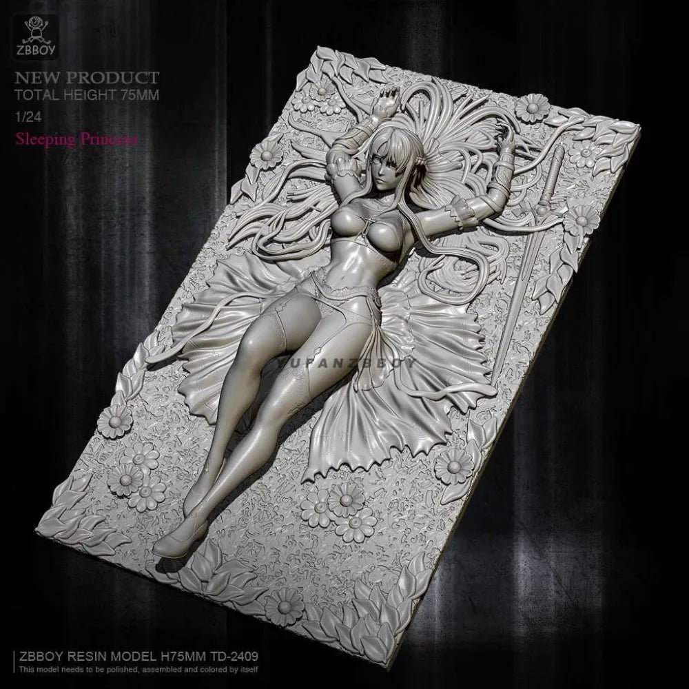 75mm Princess Nightmare, Resin Model Figure Kit, Unassembled and Unpainted