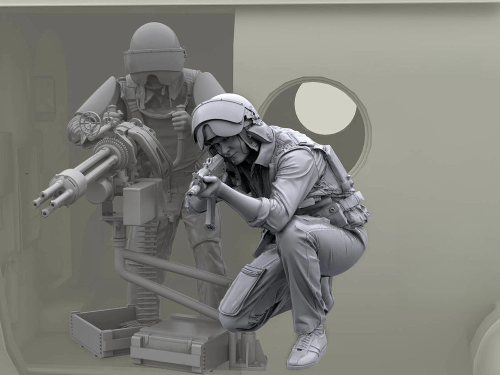 1/48 Modern Tactical Special Forces, 5 Figures, Resin Model Figure Kit, Unassembled and Unpainted