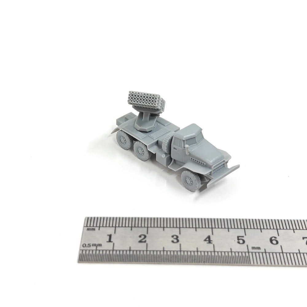 1/144 Cold War Soviet BM-21 Rocket Launcher, Resin Model Vehicle Kit, Unassembled and Unpainted
