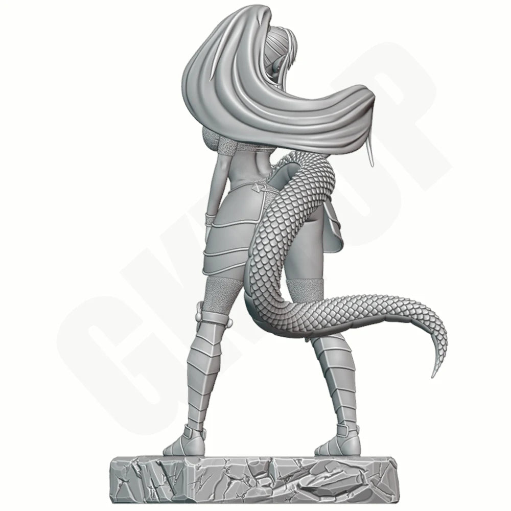 1/24 Armored Demon Females, 2 Figures, Resin Model Figure Kit, Fantasy Theme, Unassembled and Unpainted