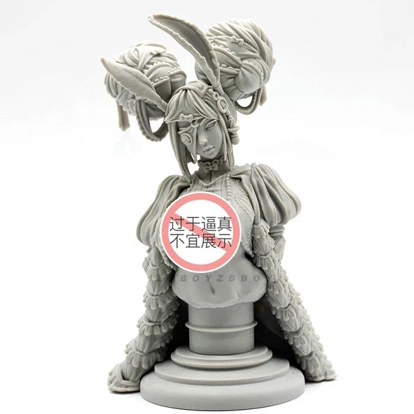 150mm Female, Resin Model Bust Kit, Fantasy Theme, Unassembled and Unpainted