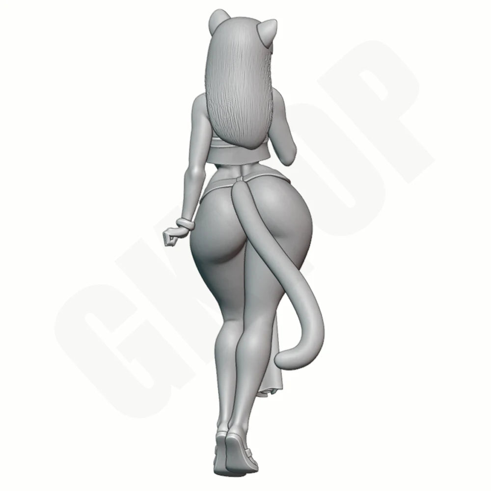 1/24 Cheetah Furry Character, Resin Model Figure Kit, Unassembled and Unpainted