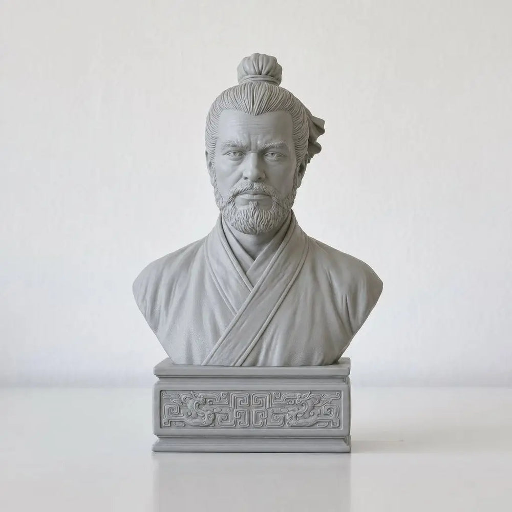120mm Ancient Zou Yan Philosopher, Resin Model Bust Kit, Unassembled and Unpainted