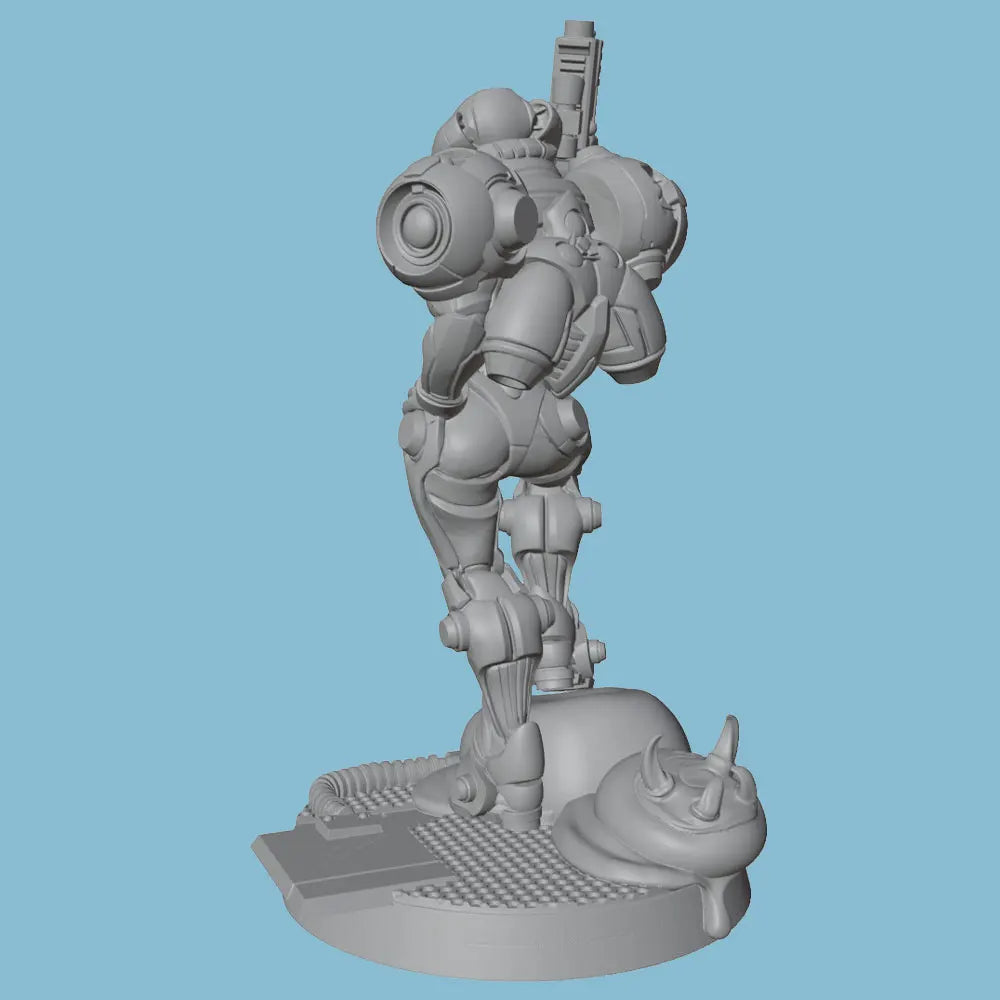 75mm Warrior, Resin Model Figure Kit, Sci-Fi Theme, Unassembled and Unpainted