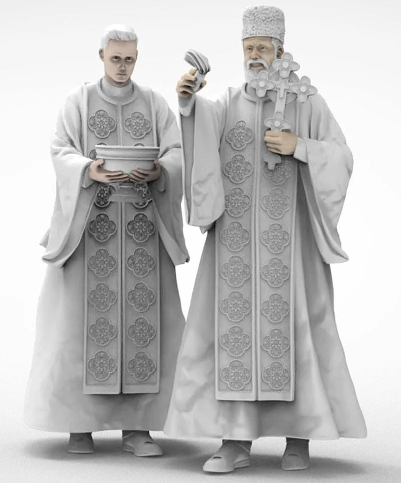 1/35 Russian Orthodox Priest, Resin Model Figure Kit, Mythology Theme, Unassembled and Unpainted