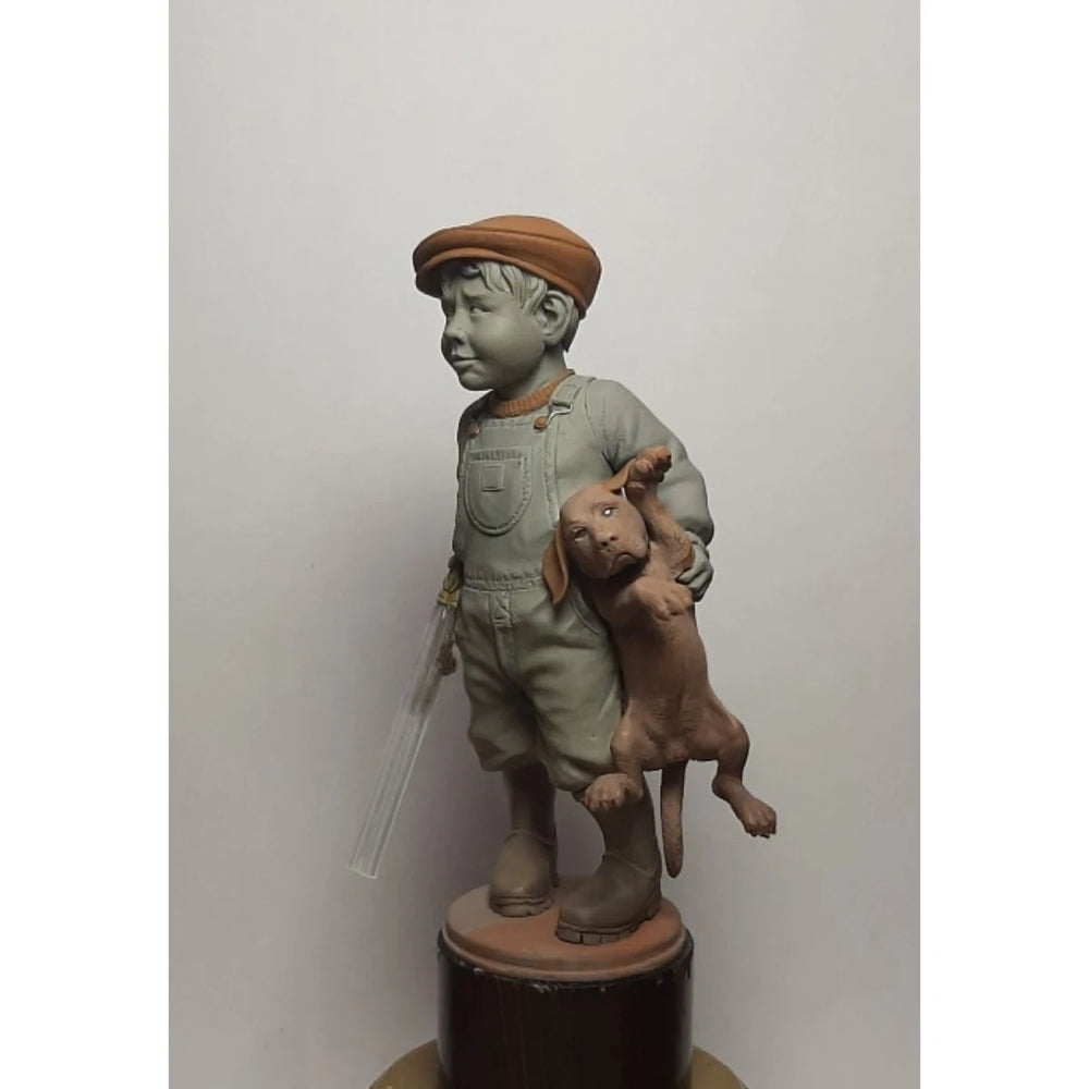 1/10 Young Hunter, Resin Model Figure Kit, Historical Theme, Unassembled and Unpainted