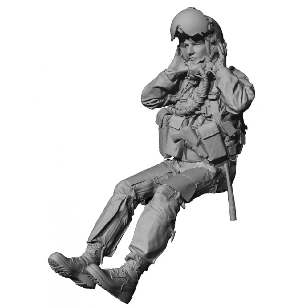 1/32 Modern USAF Modern Fighter Pilot, Resin Model Figure Kit, Unassembled and Unpainted