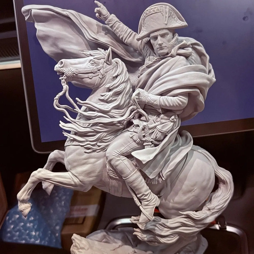 Napoleonic Napoleon Mounted, Resin Model Figure Kit, Unassembled and Unpainted