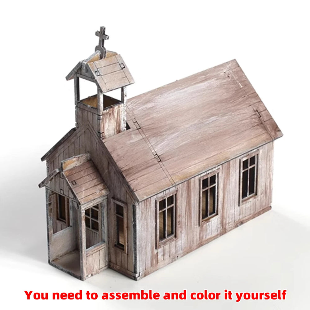 1/72 European Cathedral, Resin Model Diorama Kit, Historical Theme, Unassembled and Unpainted