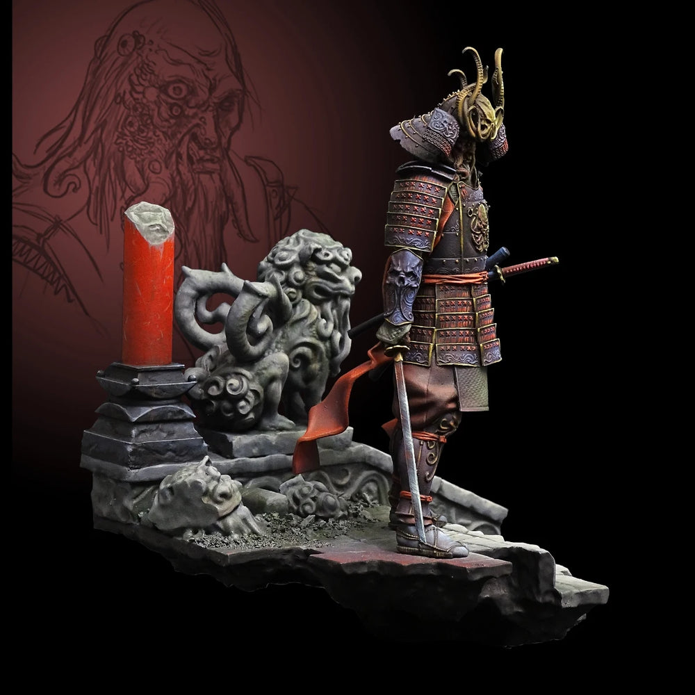 1/24 Ancient Warrior, 2 Figures, Resin Model Figure Kit, Unassembled and Unpainted