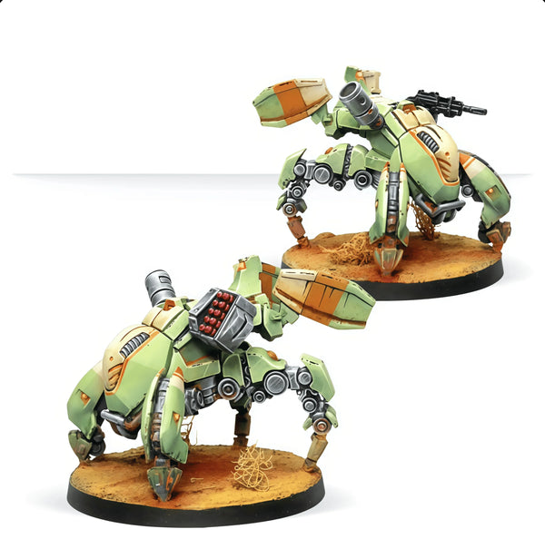 40mm Haqqislam Remotes Pack, 2 Figures, Resin Model Figure Kit, Sci-Fi Theme, Unassembled and Unpainted