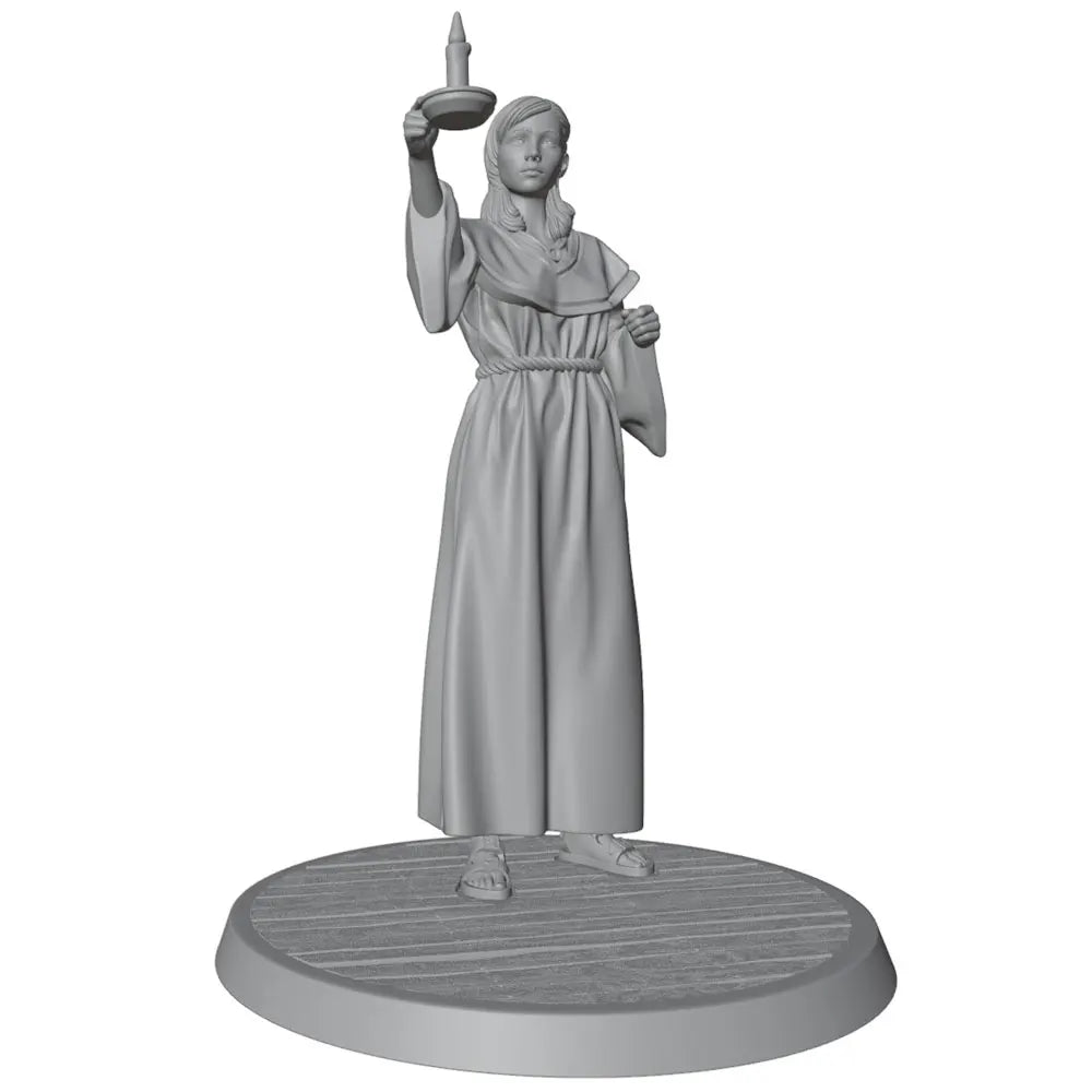 75mm Religious Nun, Resin Model Figure Kit, Mythology Theme, Unassembled and Unpainted