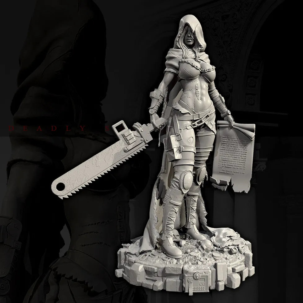 38mm Tactical Warrior, Resin Model Figure Kit, Sci-Fi Theme, Unassembled and Unpainted