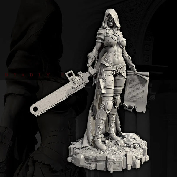 38mm Tactical Warrior, Resin Model Figure Kit, Sci-Fi Theme, Unassembled and Unpainted