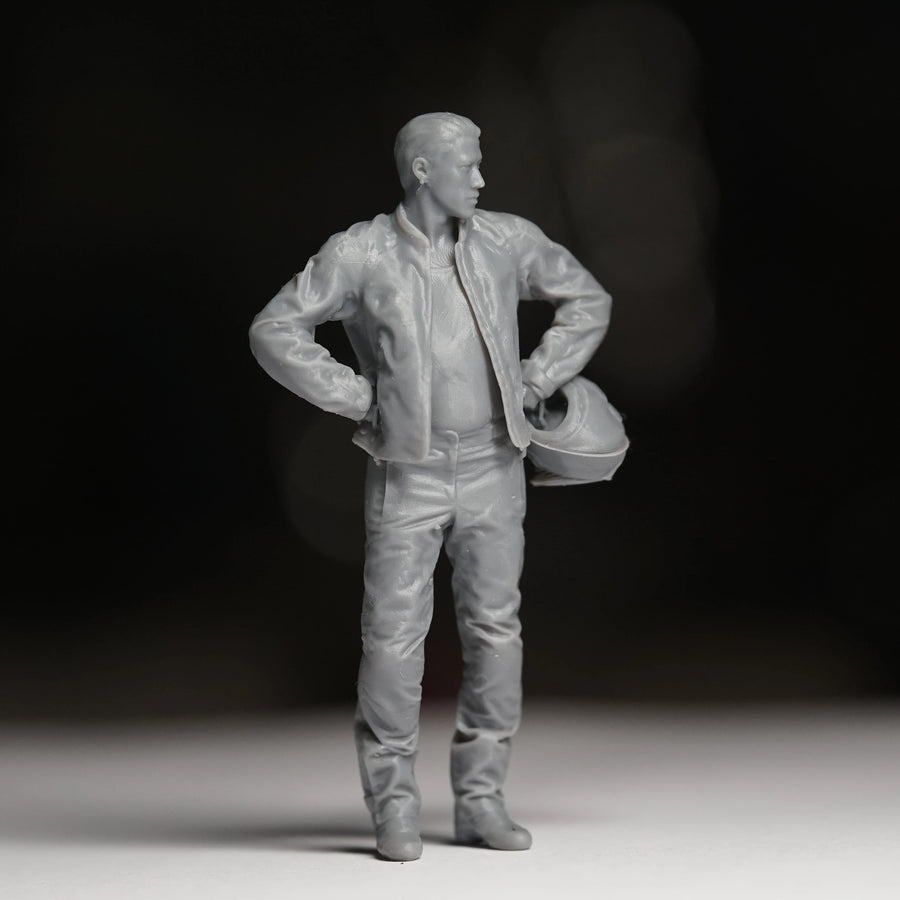 Businessman with Soccer Ball - 1/35 Resin Figure Kit - resin model view 4
