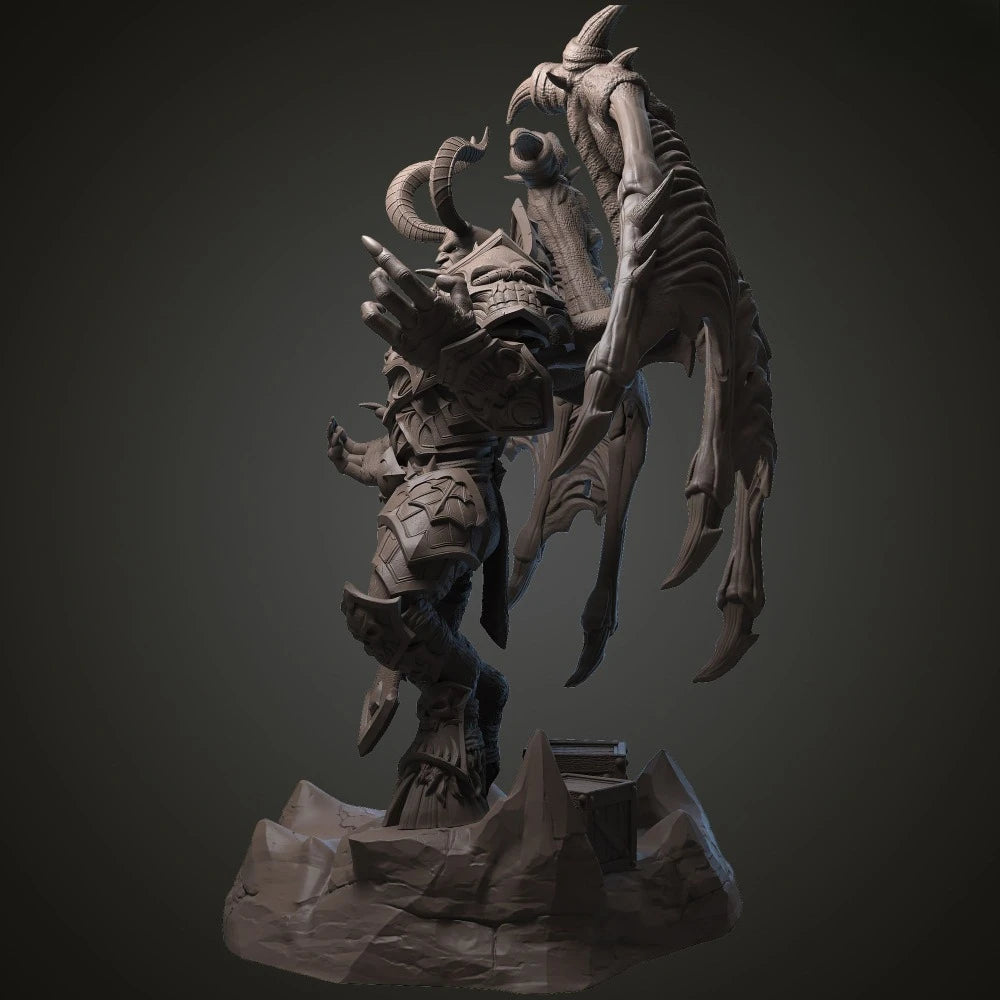 75mm Demon, Resin Model Figure Kit, Fantasy Theme, Unassembled and Unpainted