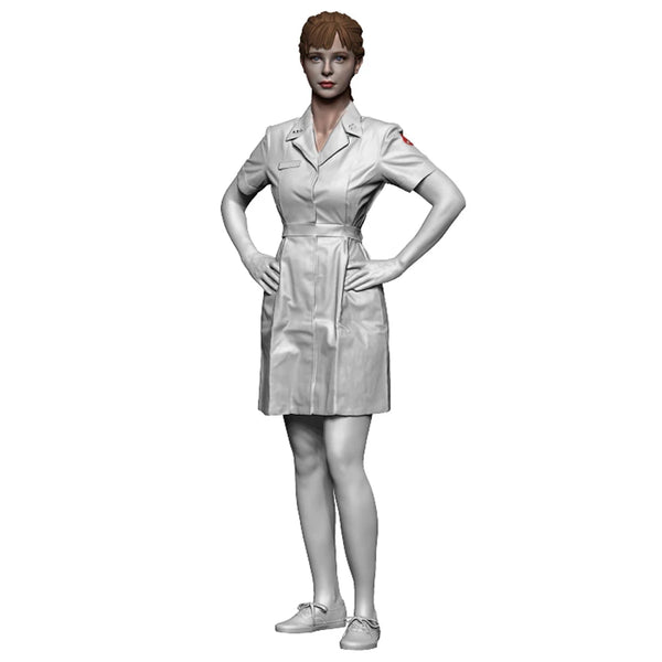 1/35 Vietnam War Female Medic, Resin Model Figure Kit, Unassembled and Unpainted