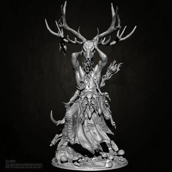 75mm Priest Totem, Resin Model Figure Kit, Fantasy Theme, Unassembled and Unpainted