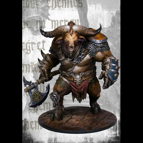 1/24 Bull Warrior, Resin Model Figure Kit, Fantasy Theme, Unassembled and Unpainted