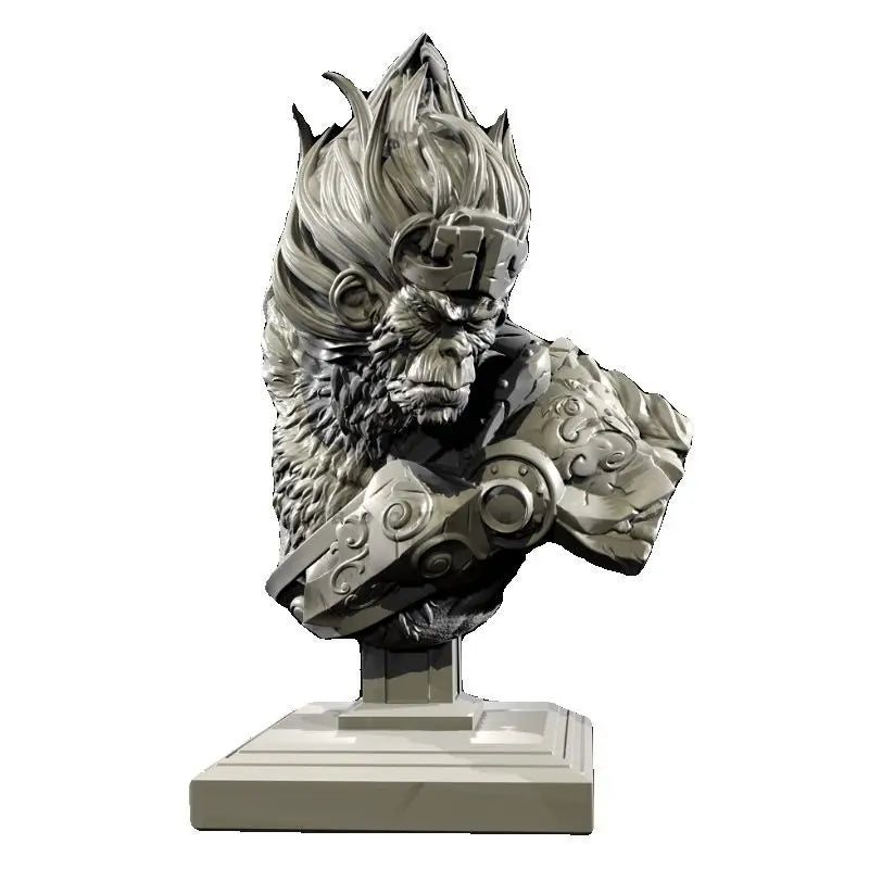 85mm Sun Wukong, Resin Model Bust Kit, Mythology Theme, Unassembled and Unpainted