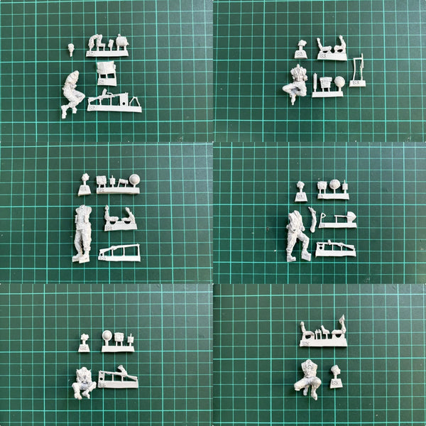 1/35 WWII British Infantry Combat Team, 6 Figures, Resin Model Figure Kit, Unassembled and Unpainted