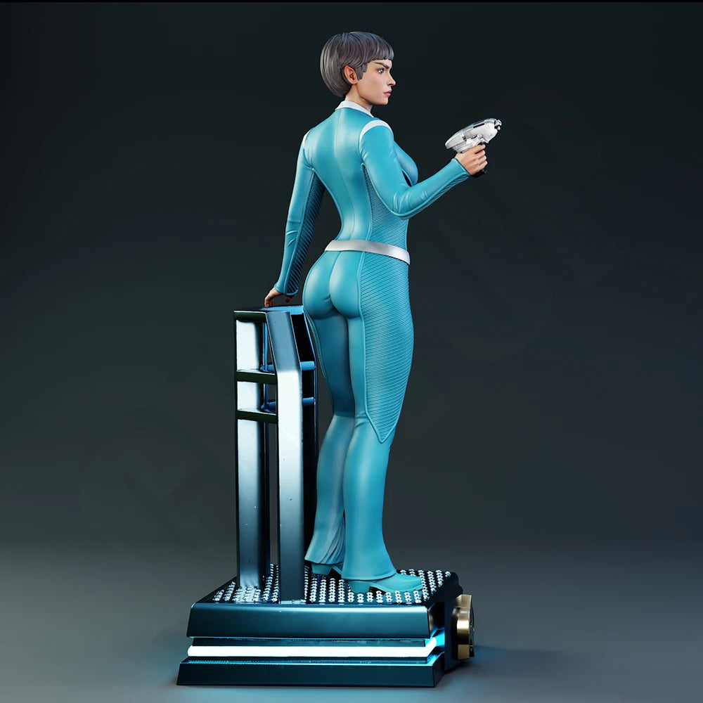 1/24 Agent in Tactical Suit, Resin Model Figure Kit, Sci-Fi Theme, Unassembled and Unpainted