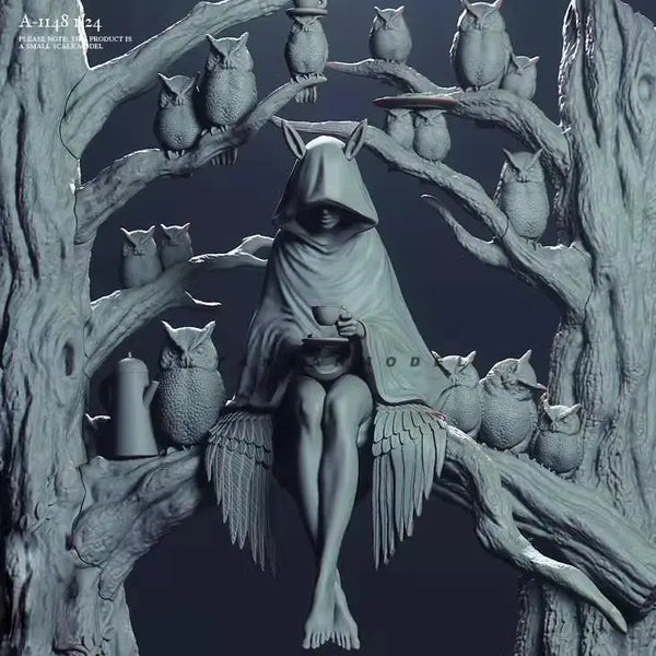 1/24 Female Mystic, Resin Model Figure Kit, Fantasy Theme, Unassembled and Unpainted