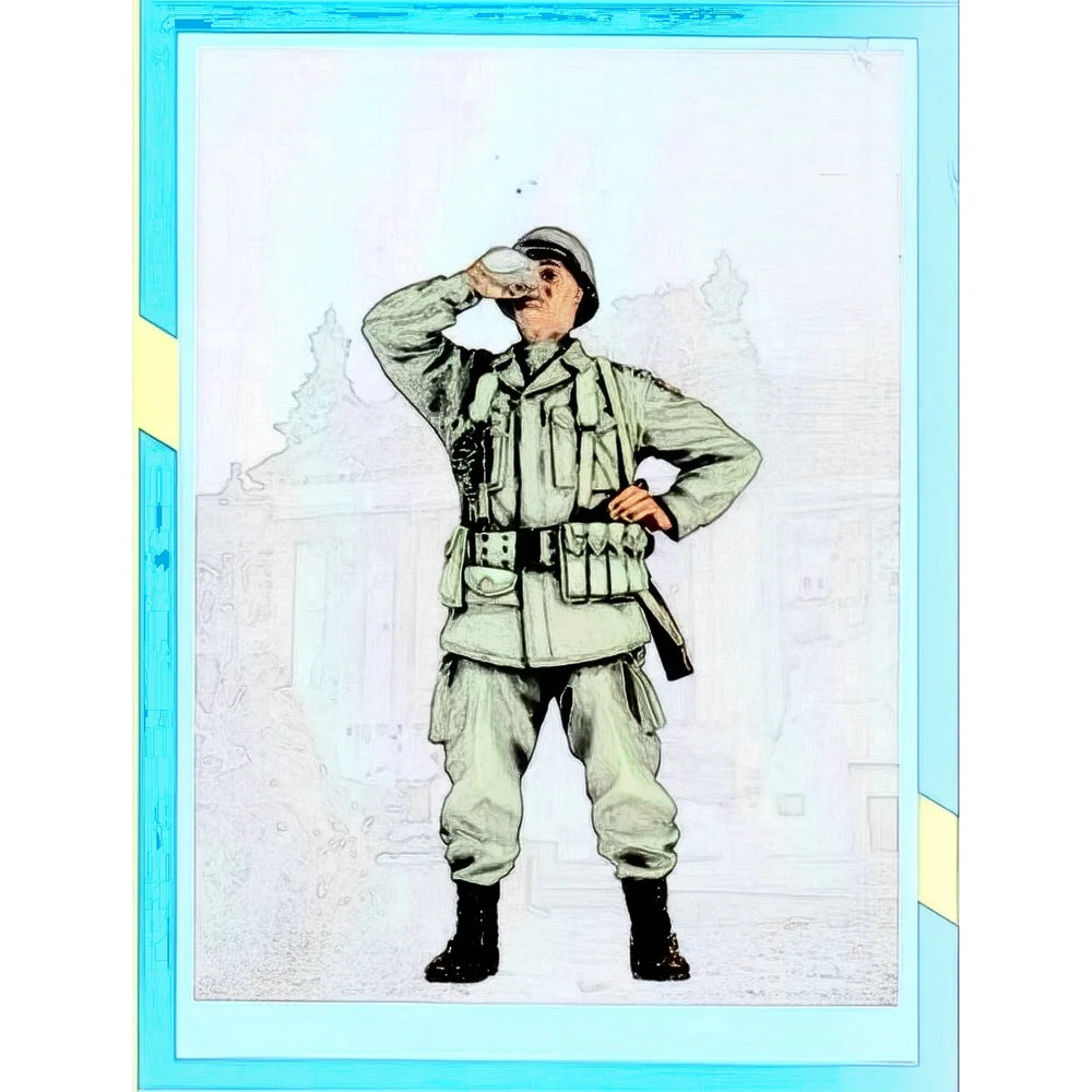 1/35 WWII U.S. Airborne Paratrooper, Resin Model Figure Kit, Unassembled and Unpainted