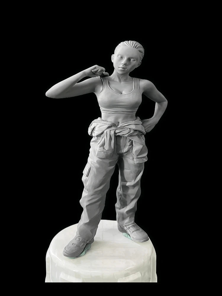 1/20 Female Mechanical Repairman, Resin Model Figure Kit, Historical Theme, Unassembled and Unpainted
