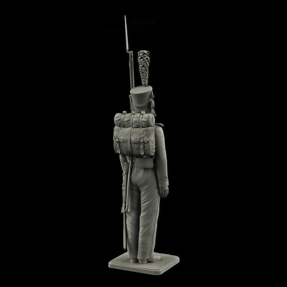 75mm Napoleonic French Marine Infantry Private, Resin Model Figure Kit, Unassembled and Unpainted