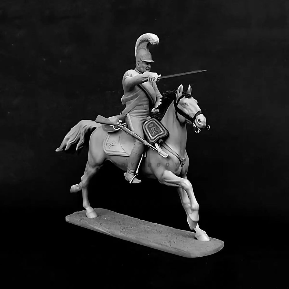 54mm Ancient Rome Mounted Cavalry Soldier, Resin Model Figure Kit, Unassembled and Unpainted