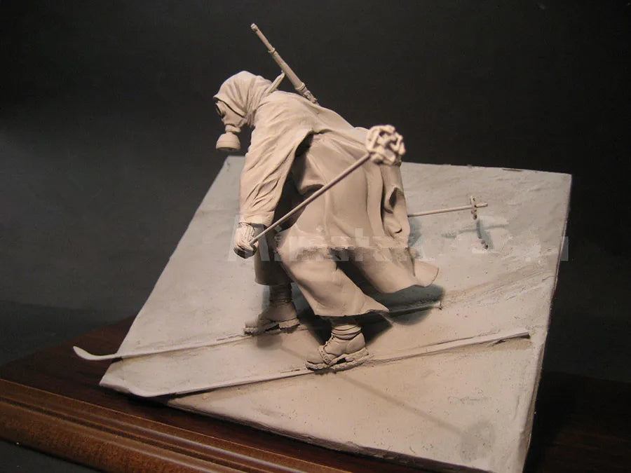 1/16 Asian Warrior, Resin Model Figure Kit, Military Theme, Unassembled and Unpainted