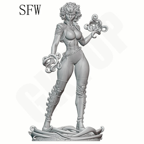1/24 Dark Magic Warrior, Resin Model Figure Kit, Fantasy Theme, Unassembled and Unpainted