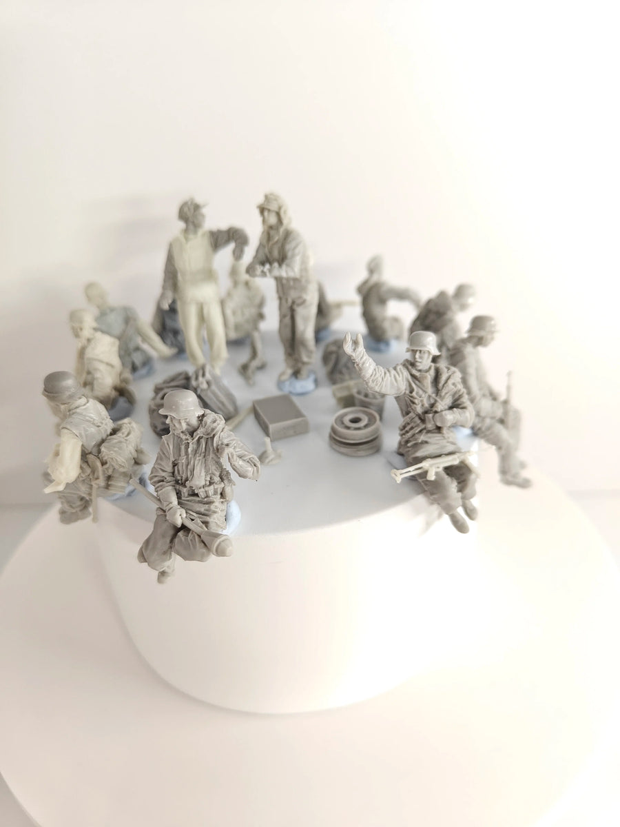 []Resin Figure 1/35 Figure Resin Kits Unpainted Miniatures Big Set 104001
