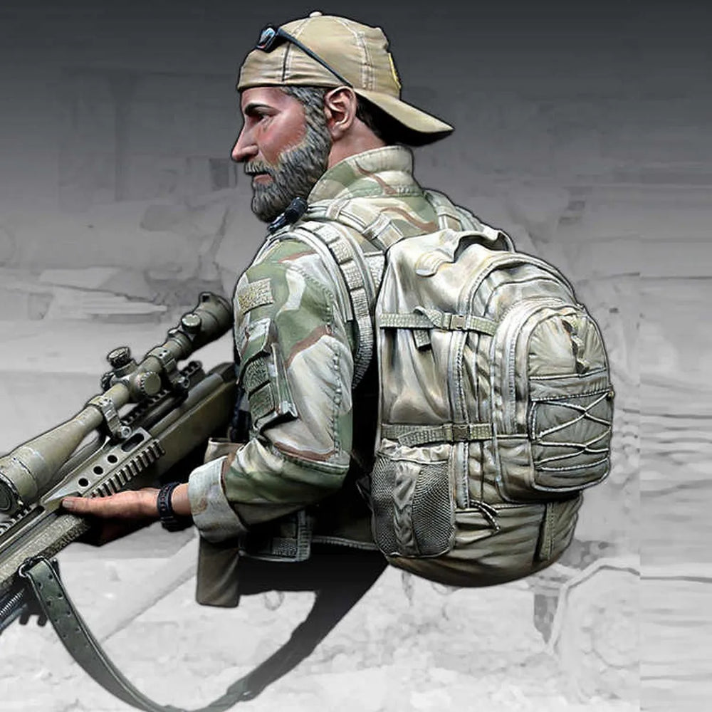 1/10 Modern US Army Sniper, Resin Model Bust Kit, Unassembled and Unpainted