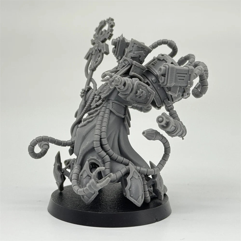 32mm Scavenger Chaplains, 5 Figures, Resin Model Figure Kit, Sci-Fi Theme, Unassembled and Unpainted
