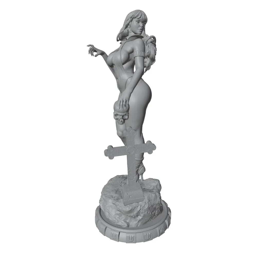 1/24 Seductive Warrior with Sword, Resin Model Figure Kit, Anime Theme, Unassembled and Unpainted